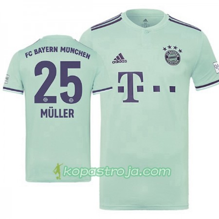 Billiga Fotbollströjor FC Bayern München Müller 25 Borta tröja 2018/19 Kortärmad